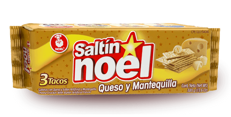 Galletas Saltin Noel queso mantequilla 385Gr