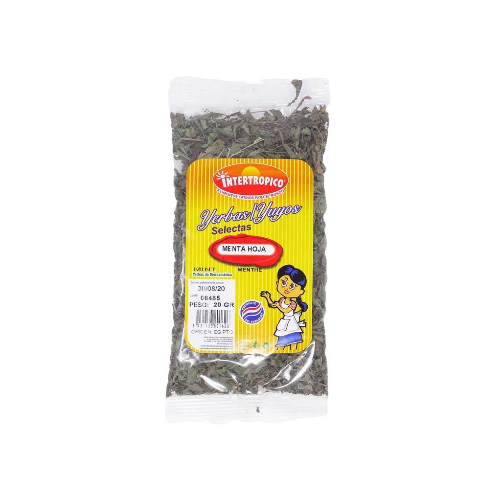 Menta Hoja Intertropico 20Gr