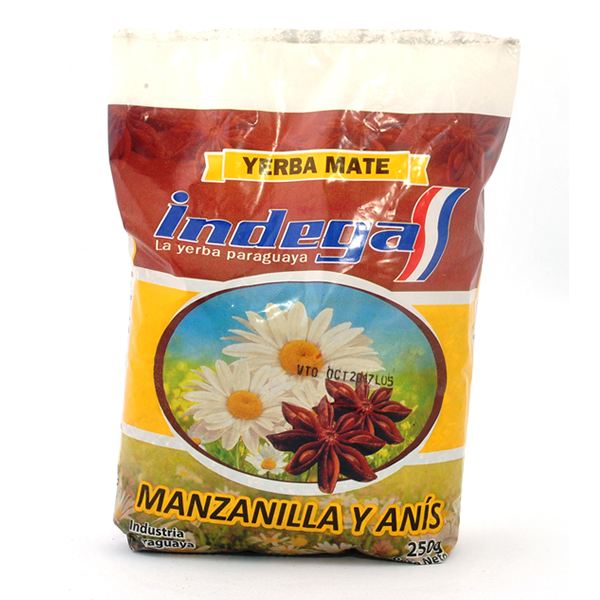 Yerba Mate Indega Manzanilla y Anis 500Gr