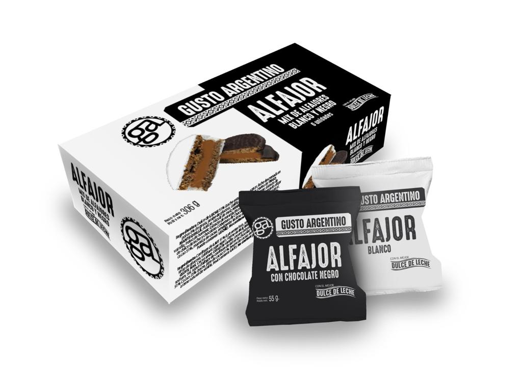 Alfajor Gusto Argentino Chocolate Mix Pack 6 Unidades