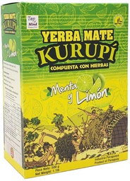 [VD-1308] Yerba Mate Kurupi Menta y Limon 500 Gr.