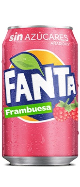 Fanta Frambuesa Sin Azucar Lata 330Ml