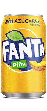 Fanta Piña Sin Azucar Lata 330Ml