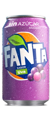 Fanta Uva Sin Azucar Lata 330Ml