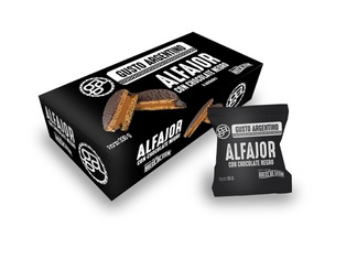 Alfajor Gusto Argentino Chocolate Negro Pack 6 Unidades